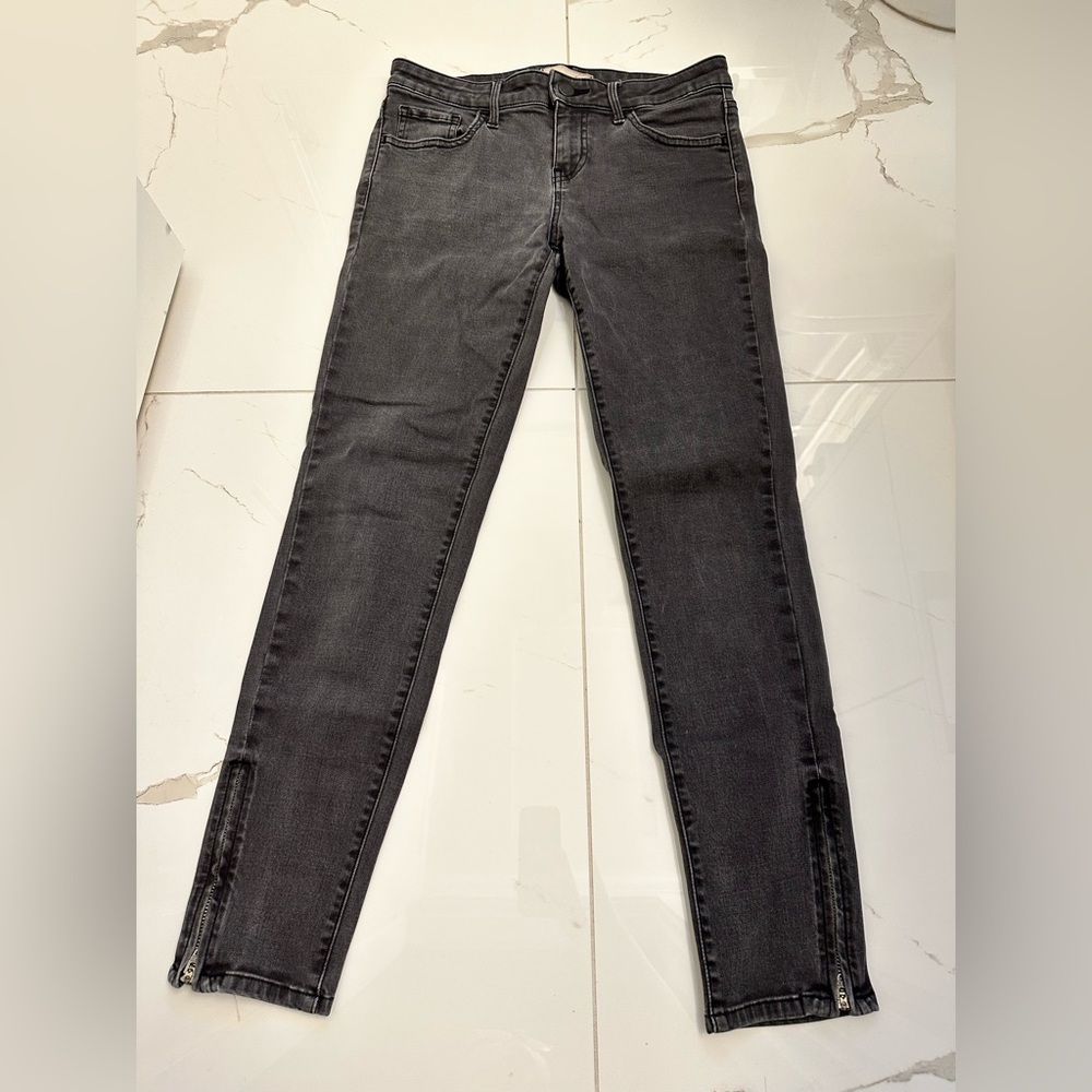 Uniqlo grey midrise jeans/leggings, size 24